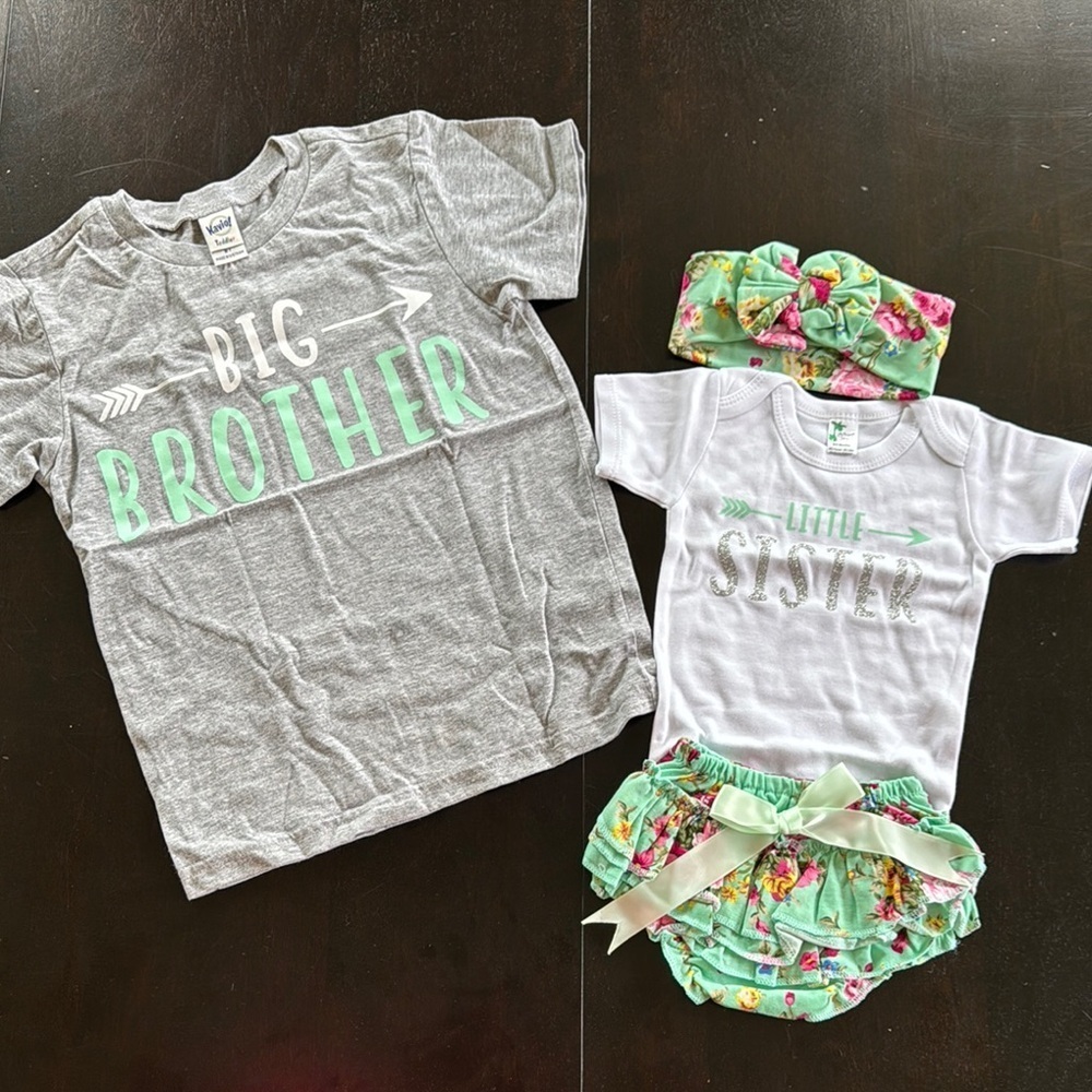 Kavio Kids Matching Set - Gray and Mint